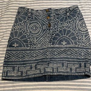 Free people denim skirt